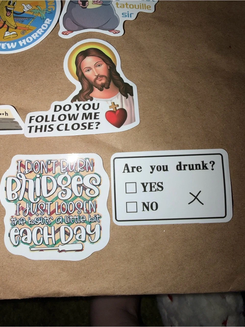 Assorted Funny Sticker Pack - set of 10